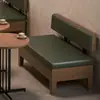 Loja de Chá com Leite Estilo Wabi-Sabi Mesas e Cadeiras de Madeira Maciça Cabine de Café Americana Combinação de Mesa e Cadeiras Mesa Redonda Combinando