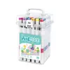 Marcador Acrílico Artístico de Almacenamiento Específico Portátil Set de Bolígrafos de Acuarela de Color, No Transparentes, Apilables, Bolígrafos de Pintura Impermeables