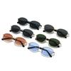 Gafas cuadradas modernas con montura metálica estilo europeo y americano, estilo ojo de gato, gafas de sol con tecnología avanzada, gafas de sol para conducir modernas y retro con protección UV.