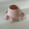 Chapéu de Palha Labubu Wave Lace Vazado com Abertura Superior Boneco Labubu Chapéu de Palha Trançado com Abertura Superior Fabricante Atacado