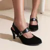 Sandálias de Salto Baixo Fechadas para Mulheres Verão 2026, Tamanhos Grandes 40-43, Comércio Exterior Transfronteiriço Amazon Chengdu Dropshipping