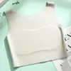 Ropa Interior Sin Costuras para Mujer Pecho Grande Mostrado Corsé Pequeño Chaleco Espalda Hermosa Sujetador Body Parche de Látex Sin Almohadilla Base para Mujer