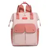 Nova Mochila Simples Multiuso de Grande Capacidade para Mamães Textura Fashionável Nylon Leve Bolsa para Mãe e Bebê