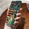 Diseño Retro Europeo y Americano de la Estatua de la Libertad Adecuado para Samsung S24 Ultra Película de Cobertura Total A15.5G Funda de Teléfono de Gama Alta