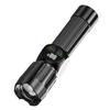 Linterna LED Brillante de Cruce de Fronteras Larga Duración Zoom Exterior Impermeable Multifuncional Recargable Linterna Láser Blanca