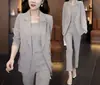 Conjunto de Terno com Jaqueta de Alta Qualidade 2025 Moda Novo Estilo Profissional Elegante Casual Deusa Duas Peças Roupa de Negócios