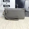 Bolsa de telefone de couro bovino de primeira camada transfronteiriça carteira longa bolsa de mão de couro com padrão de lichia bolsa para guardar troco bolsa de mão feminina