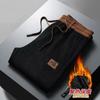 Calças de Veludo Cotelê Masculinas Inverno Forradas com Lã Calças Masculinas Calças Casuais de Pai Luxo Acessível Calças Retas de Negócios Estilos Outono e Inverno