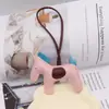 Chaveiro de Couro PU com Franja de Pônei para Chaveiro de Bolsa Pingente Decoração Chaveiro Moda Pequeno Presente Fábrica