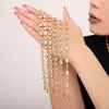 Ou Maika Aço Inoxidável Gumsophila Zircônia Incrustada Corrente Feita à Mão Pulseira de Alto Tecido Joia Revestida com PVD com Ouro Verdadeiro 18K