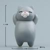 Dibujo animado de gato japonés simple y honesto creativo tridimensional coreano de mano para funda de teléfono móvil material de modelado muñeco se puede usar como imanes para refrigerador
