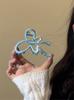 Pinza de Mariposa Degradada Estilo Y2K para Mujer Primavera 2024 Nuevo Refinado Sentido de Alta Gama Pasador Trasero Pinza de Tiburón para el Cabello