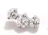 Aretes redondos de aleación de titanio con zirconia, piercings para labio de zirconia con rosca interna, piercings para lengua, joyería para piercing, accesorios para la cabeza, venta directa del fabricante