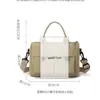 Bolsa de Mano Estilo Coreano para Mujer, Gran Capacidad, Bolso Artístico y de Estilo Perezoso, Bolso Cruzado Casual Versátil, Bolso Cruzado de Estilo Relajado
