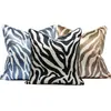 Capa de Almofada para Sofá com Padrão de Zebra de Alta Precisão Adequada para Capas de Almofada Decorativas, Personalizável Macia Decoração de Casa Animal Padrão Zebra