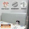 Bolsa de cabeceira macia para temporada escolar, dormitório estudantil, cama de solteiro, encosto de cama, artefato, almofada de cabeceira simples para estudantes universitários