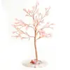 Decoración de árbol de cristal con base de ágata, manualidades, decoración DIY, árbol de la fortuna, decoración de árbol de los deseos para escritorio de oficina en casa