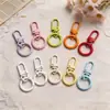 Hebilla para Puerta Color Macarrón Dopamina Anilla de Resorte Recubierta de Pintura Colorida Material para Colgante de Cuentas DIY Cierre para Llavero