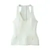 Para Comércio Exterior Transfronteiriço Europeu e Americano Roupas Femininas Aliexpress Mais Vendidas Verão Sexy Versátil Gola Halter Slim Fit Regata