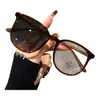 Nuevas Gafas Planas Color Gris Té que Cambian de Color Estilo Coreano Ins para Estudiantes Mujeres, Monturas Cuadradas y Redondas Artísticas Retro, Adelgazantes y de Alta Gama