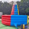 Torre de Escalada Inflable en Forma de Cono Roja, Amarilla y Azul con Muros de Protección de Amortiguación Circulares, Equipo para Actividad Física Infantil al por Mayor