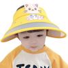 Sombrero Infantil de Niña de Verano Delgado de Ala Ancha Sombrero Protector Solar de Dibujos Animados para Bebé Sombrero Fresco de Playa para Niño Sombrero de Copa Vacía