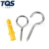 Tornillos Autorroscantes con Ojal de Acero Inoxidable 304 Tornillos de Gancho Cerrado Anillos de Ojal Tornillos para Madera Apretables a Mano