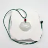 Novo Pingente de Vidro Estilo Chinês Moda Simples Lótus Cadeado da Paz Colar Estilo Casal Corrente Longa para Suéter Fabricante Atacado