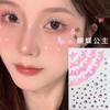 Internet Red Eye Makeup Diamond Drop Drill Broca quebrada Lágrima Broca Adesivo Autoadesivo Lágrima Toupeira Maquiagem Flash Jóias de diamante Maquiagem criativa Rosto Adesivo Broca