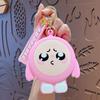 Cartoon silicone ovo moeda bolsa chaveiro pingente bonito crianças mudança saco de armazenamento criativo pequeno presente atacado