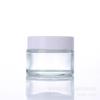 Botella de Crema Transparente Transfronteriza con Descuento Crema para Ojos Crema Facial Tarro de Vidrio Transparente Mascarilla para el Cuidado de la Piel Crema Muestra de Subpaquete Botella