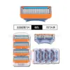 En Stock Mayorista Comercio Exterior Naranja Cinco Capas Hoja 5 Capas Navaja Afeitadora Manual Cabeza Universal Gillette Transfronterizo Caliente