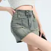 Falda de mezclilla retro americana para mujer Verano 2024 Nueva Antiluz Spice Girl Cintura alta Cadera Falda midi