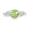Transmisión en Vivo Fuegos Artificiales de Piedras Preciosas Coloridas de Gran Venta Anillo de Hada de Flor Cortada Anillo de Vid Vidriante Súper Brillante de Diamante de Alto Carbono Moda Tendencia Joyería