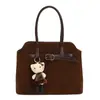 Bolso Tote Maletín Retro Mate para Viajes de Negocios para Mujer Otoño 2025 Nicho Elegante Versátil Casual Bolso de Hombro