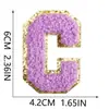 Juego completo de 4 colores de 6 cm con letras en inglés, pegatinas de tela para bordar, parches para bordar con plancha y sellos de logotipo para computadora.