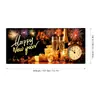 Fondo navideño personalizado para fábricas transfronterizas, decoración de ambiente festivo, personalización de banner de Año Nuevo 2026 para interiores