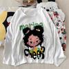 [Jung] Pijama de Algodón Nube con Almohadillas para el Pecho para Mujer Primavera y Otoño Holgado Talla Grande Traje de Casa de Dibujos Animados para Mujer Manga Larga