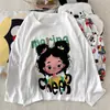 Pijama de Algodón Nube Estilo Coreano para Primavera y Otoño con Almohadillas en el Pecho para Mujer Nuevo Dibujos Animados Suelto Pantalones de Manga Larga Conjunto de Ropa para el Hogar