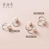 Pendientes Nalan S925 de plata con forma de perla corta y fresca, pequeños y elegantes, estilo coreano, para niña, G7541