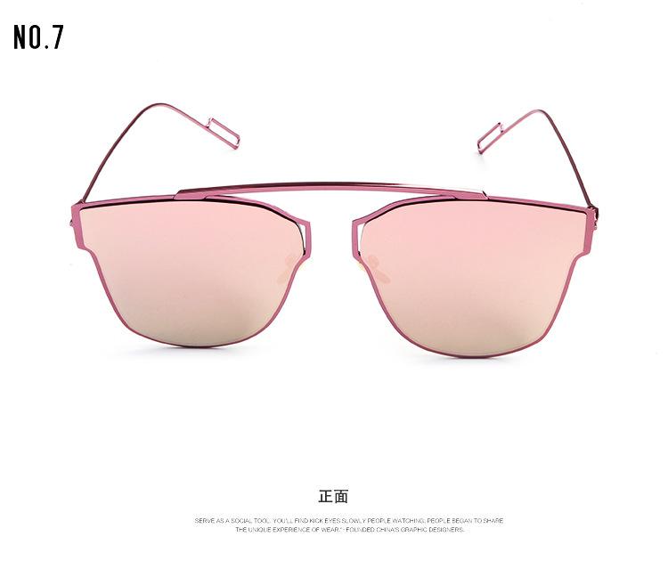 新款 时尚复古太阳眼镜 男女士经典款太阳镜驾驶眼镜 金属墨镜