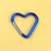 Ventas Directas de Fábrica Aleación de Aluminio No. 5 Mosquetones de Corazón Coloridos 42*40mm Hebilla de Corazón de Durazno para Exteriores Gancho para Mochila de Montañismo