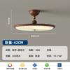 Lámpara de Araña de Techo Plisado para Dormitorio Principal Estilo Medieval Color Grano de Madera Nogal Retro Americano Japonés Lámpara de Habitación Dormitorio Estilo Nuevo Chino