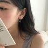 Amor Hueco Hebilla de Oreja Simple Estilo Hong Kong Moda OL Anillo de Oreja de Corazón Celebrante de Internet Aretes de Corazón Pequeños y Lindos
