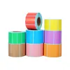 Papel Etiqueta Térmica Colorido Três Provas Vermelho Amarelo Verde Azul Roxo Rosa Adesivos de Etiqueta Autoadesivos 60*40 Papel para Impressão Térmica