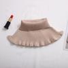 Bufanda de punto para otoño e invierno, todo a juego, con cuello falso, soporte cervical para mujer, color liso, cálida, con cuello de punto falso, cuello alto