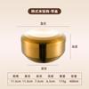 Tigela coreana de aço inoxidável 304 dourada de camada dupla para uso doméstico com tampa, isolamento térmico, anti-escaldante, Coreia do Sul, culinária, churrasco, tigela de arroz