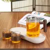 Novo modelo de infusor de chá preguiçoso, bule anti-queimadura, coador de chá de aço inoxidável, filtro de resíduos de chá, separação de chá e água, elegante xícara para preparo de chá