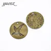 Aleación Accesorios para Joyería DIY Colgante Redondo de Pájaro Materiales para Hacer Joyería Hecha a Mano D555