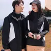 Chaqueta Tres en Uno para Otoño e Invierno, Chaqueta de Bloques de Color para Hombres y Mujeres, Chaqueta de Montañismo Impermeable y Repelente al Agua con Logotipo Estampado